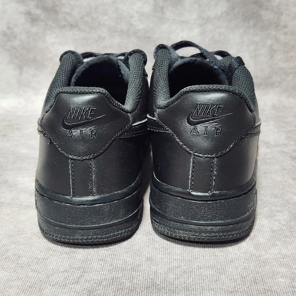 Youth‎ Nike Air Force 1 Low Triple Black Kids Sneakers 5.5Y 314192-009